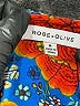 Rose + Olive 100% Polyester Blue Short Sleeve Blouse Size M - photo 7