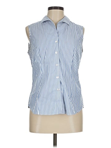 Jones New York Signature Sleeveless Button-Down Shirt (view 1)