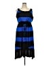 Catherines Stripes Blue Casual Dress Size 2X - photo 1