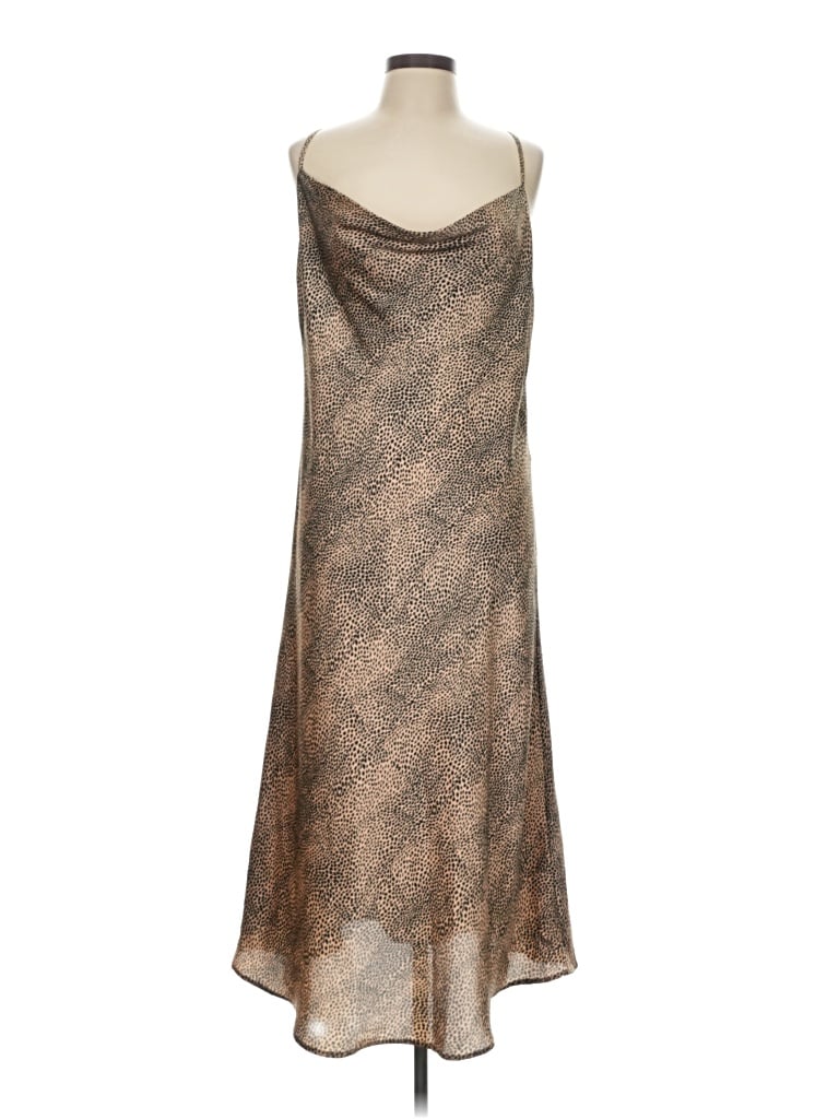 Pre-owned She + Sky Cocktail Dress In Brown