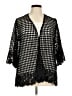 Catherines 100% Polyester Black Cardigan Size 0X - photo 1