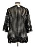 Catherines 100% Polyester Black Cardigan Size 0X - photo 2