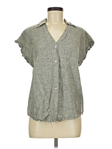 New York & Company Short Sleeve Blouse (view 1)