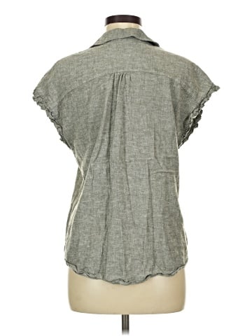New York & Company Short Sleeve Blouse (view 2)