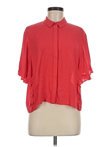 Topshop Short Sleeve Blouse (view 1)