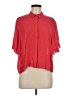 Topshop Red Short Sleeve Blouse Size 8 - photo 1
