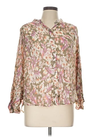 NY Collection Long Sleeve Blouse (view 1)