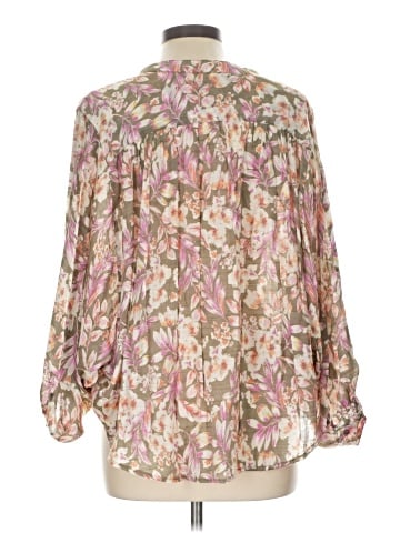 NY Collection Long Sleeve Blouse (view 2)
