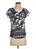 Outback Red 100% Polyester Blue Short Sleeve Blouse Size XS - photo 1