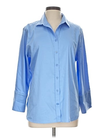Chico's 3/4 Sleeve Button-Down Shirt (view 1)