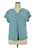 L.L.Bean Teal Short Sleeve Henley Size XL - photo 1