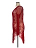 Calypso St. Barth 100% Viscose Red Poncho Size Lg (2) - photo 5