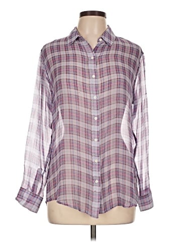 J. McLaughlin Long Sleeve Silk Top (view 1)