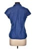 Express 100% Cotton Blue Short Sleeve Blouse Size L - photo 2