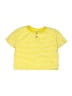 Hanna Andersson Stripes Yellow Short Sleeve Henley Size 2T - photo 1