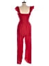 Francesca's Solid Red Jumpsuit Size M - photo 2