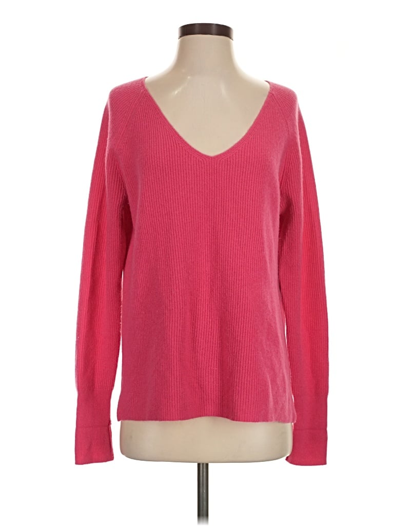Pre-owned Sundance Cashmere Pullover Sweater In Pink