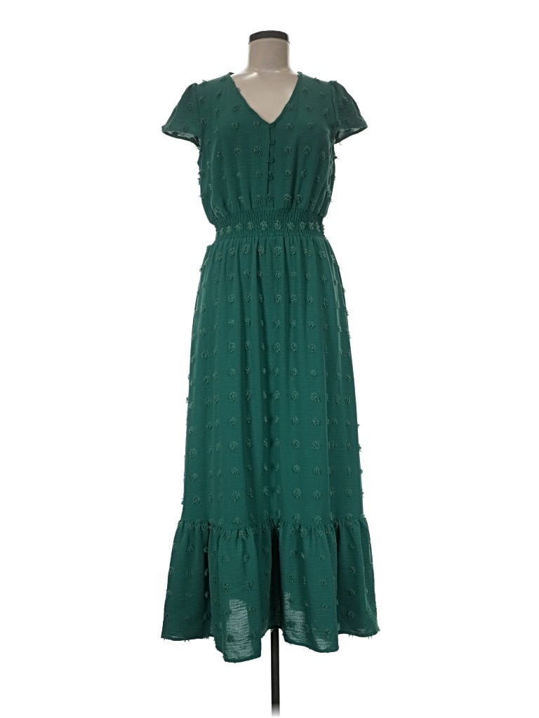 Pre-owned Daniel Rainn Casual Dress In Green