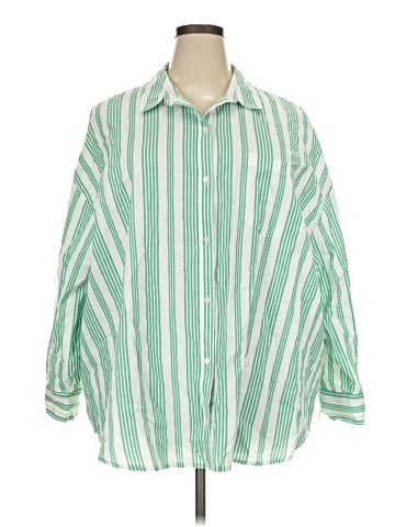 Old Navy 3/4 Sleeve Button-Down Shirt (view 1)