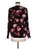 89th & Madison 100% Polyester Floral Black Long Sleeve Blouse Size M - photo 2