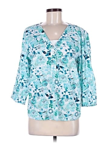 Christopher & Banks 3/4 Sleeve Blouse (view 1)