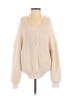 Blu Pepper 100% Polyester Solid Ivory Pullover Sweater Size S - photo 1