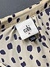 CAbi 100% Polyester Animal Print Ivory Short Sleeve Blouse Size M - photo 7