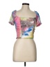 Popular 21 Pink Short Sleeve Top Size L - photo 1
