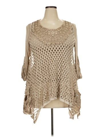 MADE IN ITALY Long Sleeve Blouse (view 1)