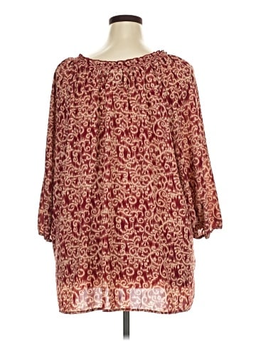 Maggie Barnes for Catherines 3/4 Sleeve Blouse (view 2)