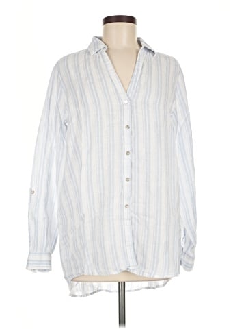 Sigrid Olsen Long Sleeve Button-Down Shirt (view 1)