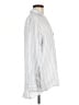 Sigrid Olsen 100% Linen Stripes Blue Long Sleeve Button-Down Shirt Size M - photo 4