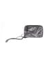 Elliott Lucca 100% Leather Silver Leather Wristlet One size - photo 1