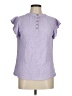 THML Purple Short Sleeve Blouse Size M - photo 1