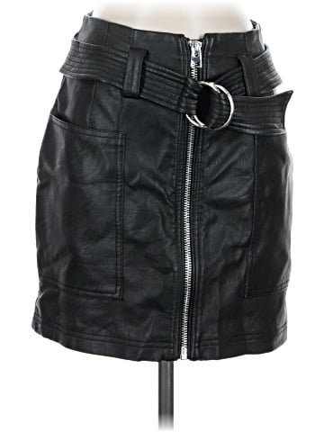 Topshop Faux Leather Skirt (view 1)