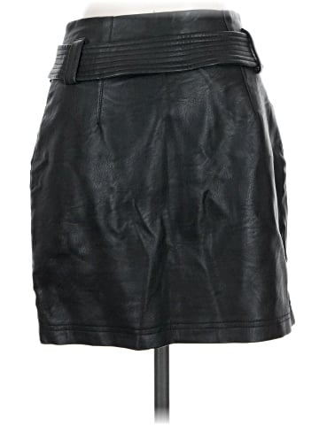 Topshop Faux Leather Skirt (view 2)