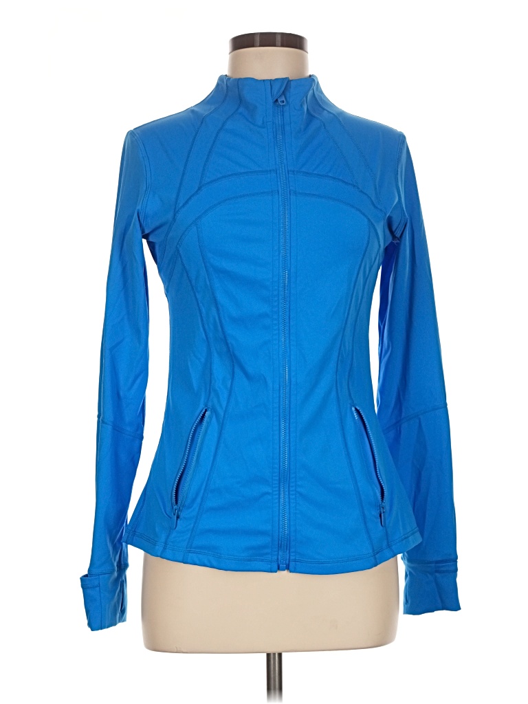 Pre-owned Lululemon Athletica Track Jacket In Blue