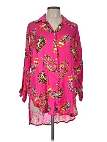 MADE IN ITALY Long Sleeve Blouse (view 1)