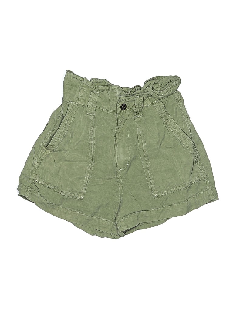 Pre-owned Pam & Gela Khaki Shorts In Green