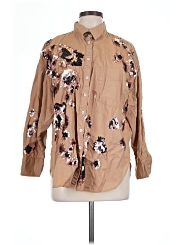 Maeve by Anthropologie Long Sleeve Button-Down Shirt (view 1)