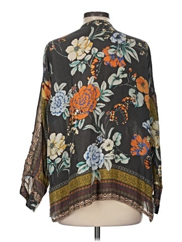 Johnny Was Long Sleeve Silk Top (view 2)
