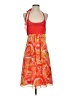Nine West 100% Polyester Tropical Orange Casual Dress Size 00 - photo 1