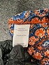 DR2 100% Polyester Orange Short Sleeve Blouse Size XL - photo 8