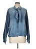 Zara Blue Long Sleeve Blouse Size L - photo 1