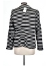 Chico's Stripes Black Blazer Size Lg (2) - photo 2
