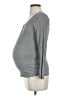 Mama Maternity Gray Long Sleeve Henley Size S - photo 5