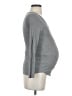 Mama Maternity Gray Long Sleeve Henley Size S - photo 4