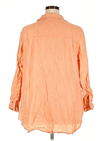 Sigrid Olsen 3/4 Sleeve Button-Down Shirt (view 2)