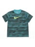 Nike 100% Polyester Camo Teal Active T-Shirt Size L (youth) - photo 1