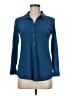 Eileen Fisher Blue Long Sleeve Button-Down Shirt Size M (petite) - photo 1